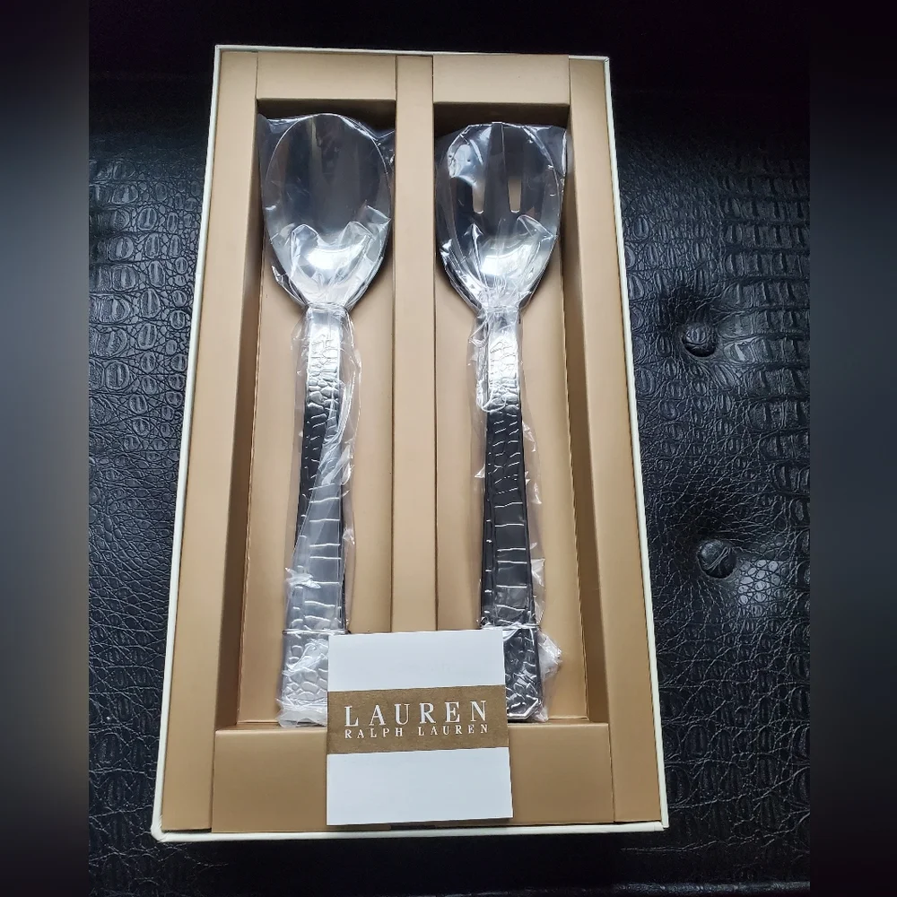 Ralph Lauren salad server set - Picture 1 of 4